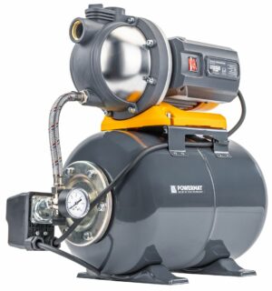 Domácí vodárna, 900W | PM-HD-24J je spolehlivý samonasávací systém určený k automatickému zásobování domácnosti nebo zahrady vodou ze studní a nádrží.