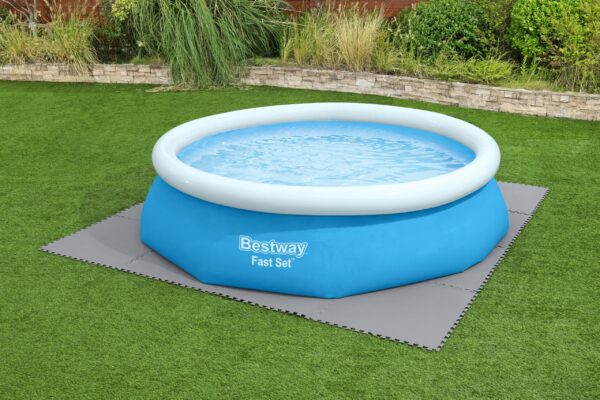 Pěnová podložka pod bazén, 9ks, 78x78cm, šedá | Bestway - Image 2