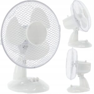 Stolní ventilátor, 25W, bílý | FAN9066 poskytuje spolehlivé osvěžení a ideálně se hodí pro pracovní stůl či do domácnosti.