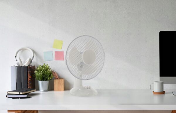 Stolní ventilátor, 25W, bílý | FAN9066 - Image 5