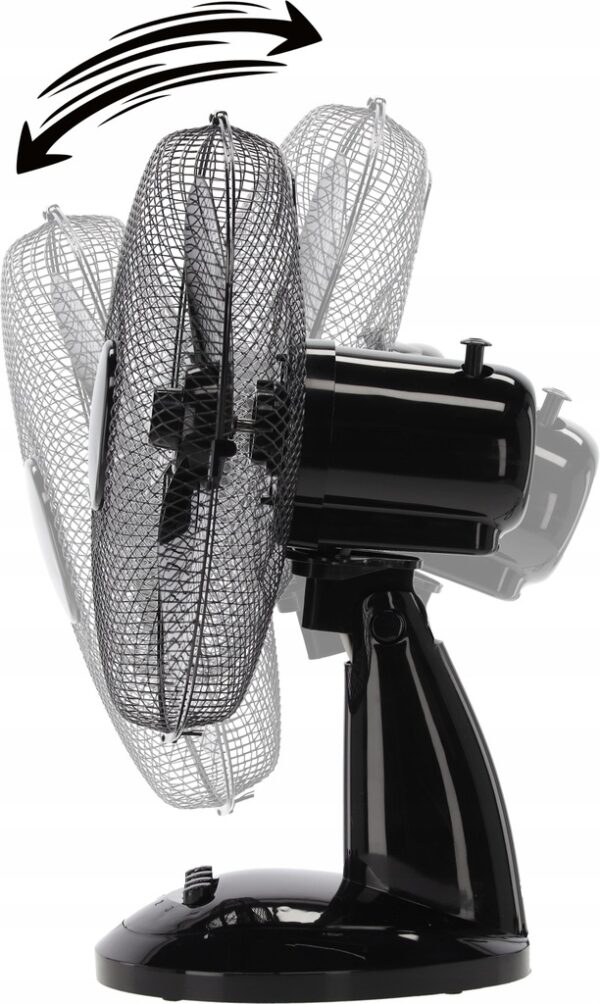 Stolní ventilátor, 40W, černý | FAN9042 - Image 5