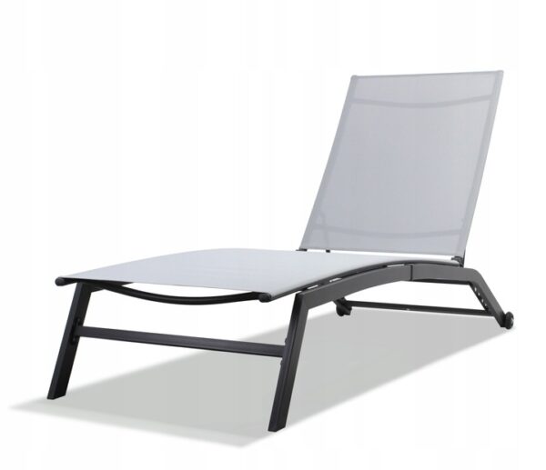 Zahradní lehátko, 120kg, šedé | Garden Line - Image 2