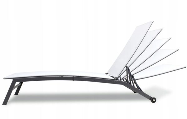 Zahradní lehátko, 120kg, šedé | Garden Line - Image 4