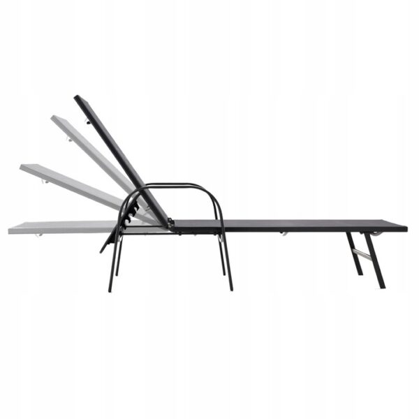 Zahradní lehátko, 120kg, tmavě šedé | Garden Line - Image 3