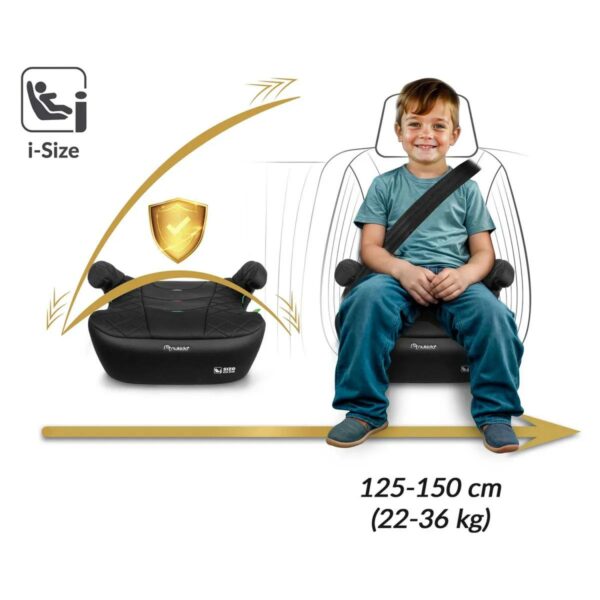 Autosedačka Louis, ISOFIX, 22-36kg, černá | Nukido - Image 8