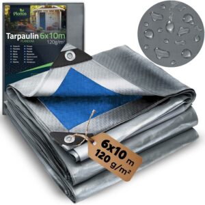 Krycí plachta PL-500, 600x1000cm, 120g/m2 | Plonos ochrání různé objekty před deštěm, mrazem, sluncem i prachem během celého roku.