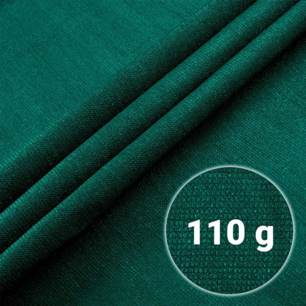 Stínící síť + 50 klipů, 110g/m2, 1,5x50m, zelená | Plonos - Image 3