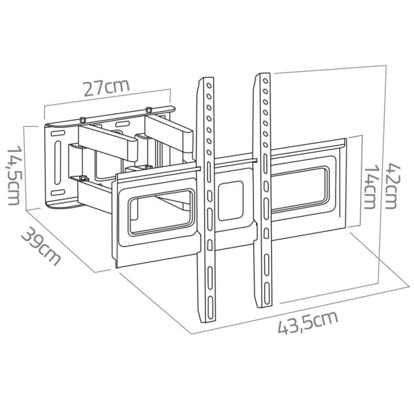 Držák na televizor 32-80″, 70kg | Humberg - Image 2