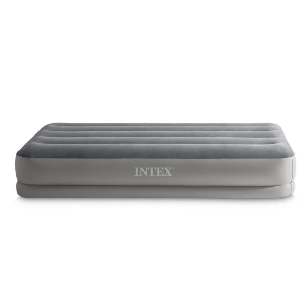 Nafukovací matrace s pumpou, 191x 99x30cm, šedá | INTEX - Image 5