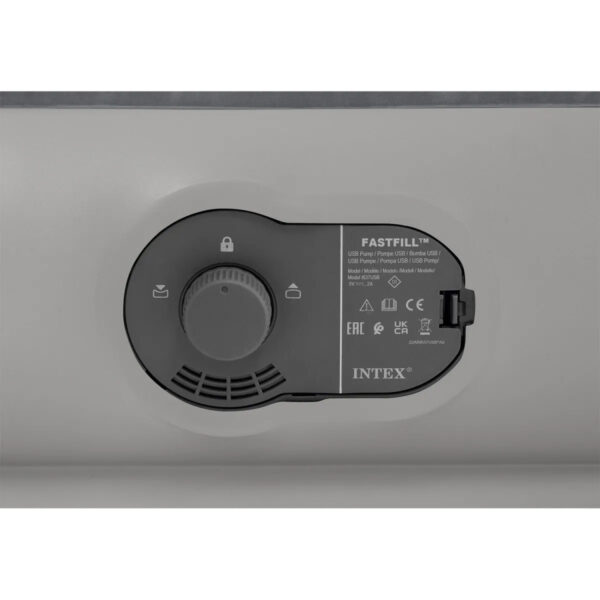 Nafukovací matrace s pumpou, 191x 99x30cm, šedá | INTEX - Image 8