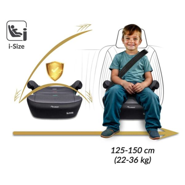 Autosedačka Louis, ISOFIX, 22-36kg, tmavě šedá | Nukido - Image 8