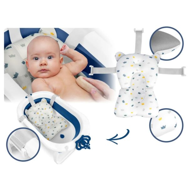 Skládací dětská vanička RK-286, bílo-modrá | Ricokids - Image 5