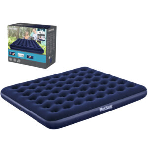 Nafukovací matrace, 203x183x22cm, modrá | Bestway je prostorné a pohodlné lůžko pro dvě osoby, ideální pro použití doma i při kempování.