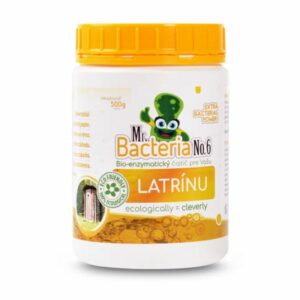 Bakterie do latríny, 500g | Mr. Bacteria rozkládají odpad v latrínách a suchých WC, snižují zápach a udržují čistotu bez nutnosti častého vyprazdňování.