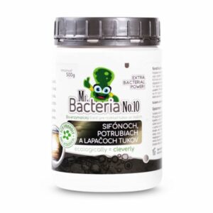 Bakterie pro rozklad tuku v sifonech, 500g | Mr. Bacteria rozkládají tuk a olej v sifonech, potrubí a lapačích tuků a zabraňují jejich ucpávání.
