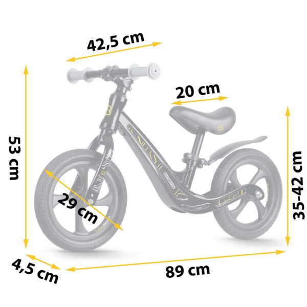 Dětské odrážedlo FUNNU, černé | Ricokids - Image 5
