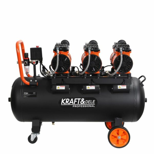 Bezolejový kompresor, 100L, 3x1500W | KD1394 - Image 2