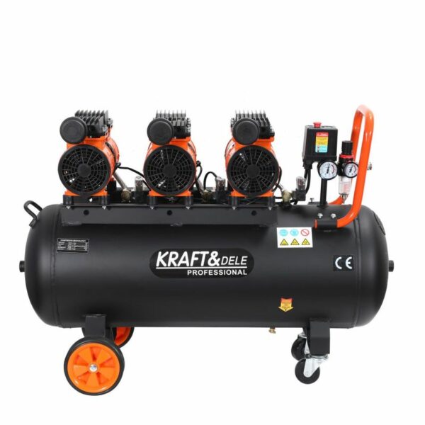 Bezolejový kompresor, 100L, 3x1500W | KD1394 - Image 3