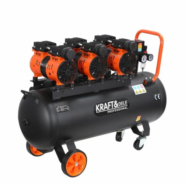 Bezolejový kompresor, 100L, 3x1500W | KD1394 - Image 4