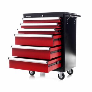 Dílenský vozík, 6 šuplíkový | KD370 je praktické řešení pro organizované a přehledné uložení nářadí doma i v profesionální dílně.