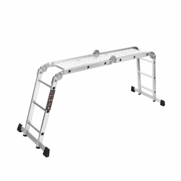 Skládací hlinkový žebřík s plošinou, 4x3, 346cm | KD4070 - Image 6