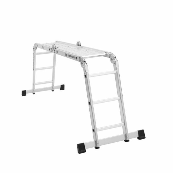 Skládací hlinkový žebřík s plošinou, 4x3, 346cm | KD4070 - Image 4