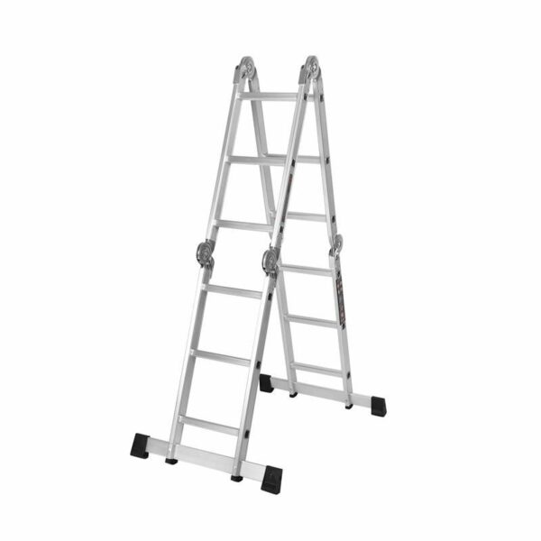 Skládací hlinkový žebřík s plošinou, 4x3, 346cm | KD4070 - Image 3