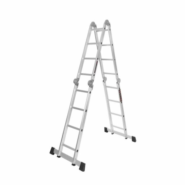 Skládací hlinkový žebřík s plošinou, 4×4, 460cm | KD4071 - Image 3