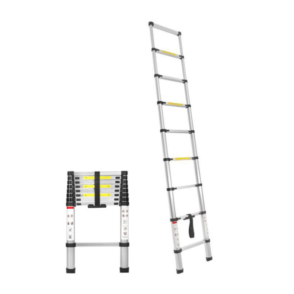 Hliníkový žebřík, teleskopický, 8-stupňový | KD4072
