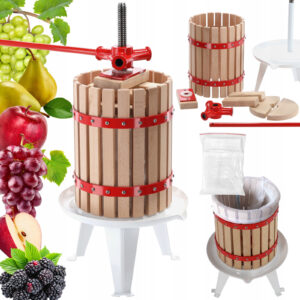 Odšťavňovač ovoce, 6L | červený je ideální pro snadné a rychlé lisování šťávy z různých druhů zahradního ovoce - jablek, hroznů či bobulového ovoce.