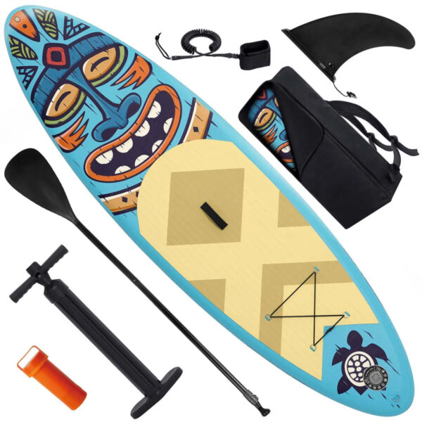 Paddleboard SUP AquaSurf s příslušenstvím, modrý | Soke - Image 2