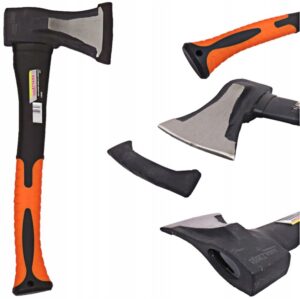 Sekera s rukojetí z laminátu, 1kg | KD291 je lehká sekera s odolnou sklolaminátovou rukojetí, vhodná pro všestranné použití v zahradě či dílně.