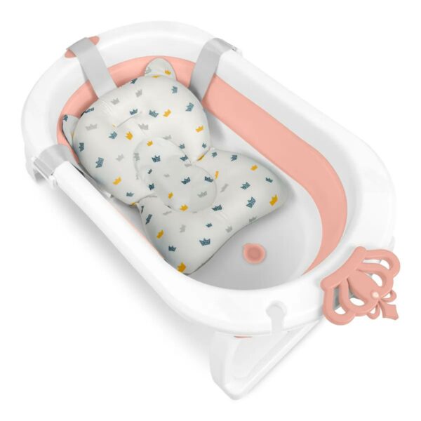 Skládací dětská vanička RK-286, bílo-růžová | Ricokids - Image 3