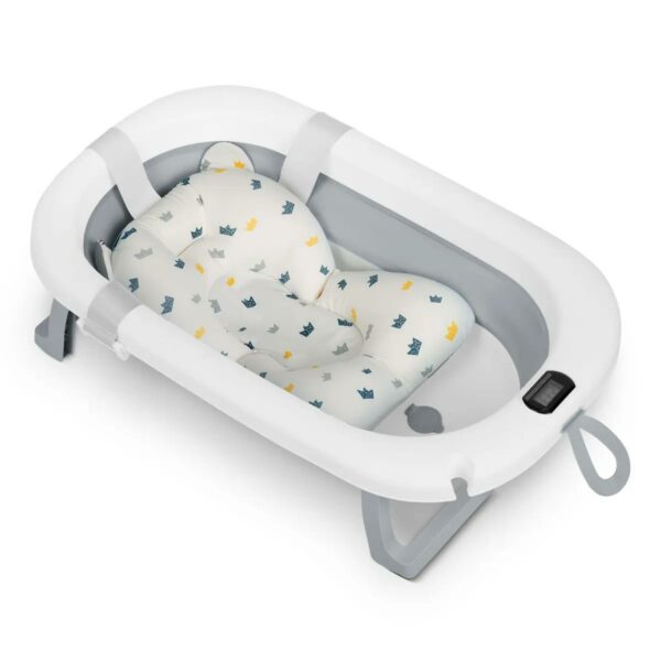 Skládací dětská vanička RK-287, bílo-šedá | Ricokids - Image 3
