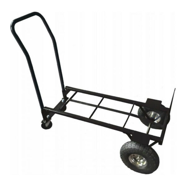 Univerzální přepravní vozík 2v1, 150kg, černý | Garden Line - Image 4