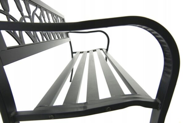 Zahradní lavička, 125x53x77cm, tulipány | Garden Line - Image 4