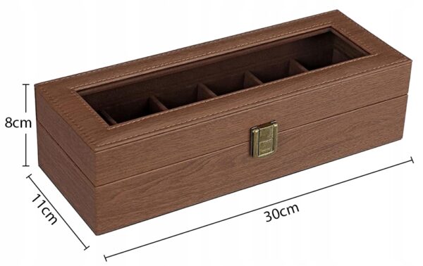 Organizér na hodinky, dřevěný | Songmics - Image 2