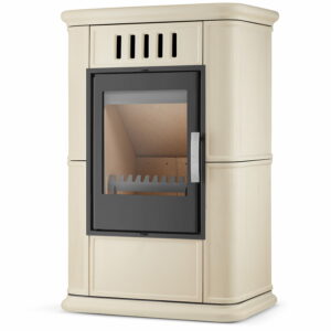 Krbová kamna OLBIA s přívodem vzduchu, 7,5 kW | cappuccino nejsou jen topidlem, ale také plnohodnotným designovým prvkem.