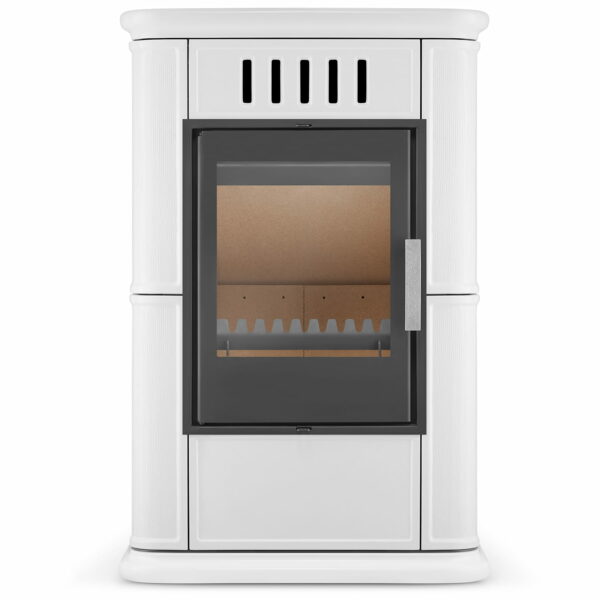 Krbová kamna OLBIA s přívodem vzduchu, 7,5 kW | bílá - Image 2