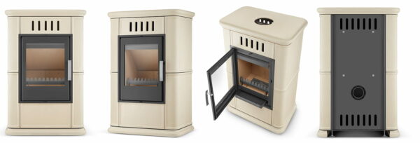 Krbová kamna OLBIA s přívodem vzduchu, 7,5 kW | cappuccino - Image 6