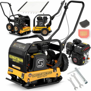 Vibrační deska ZG140TK, 120 kg, 6,5 HP | Schwartzmann je výkonný benzínový zhutňovač půdy s motorem Loncin, vhodný pro stavební a terénní práce.
