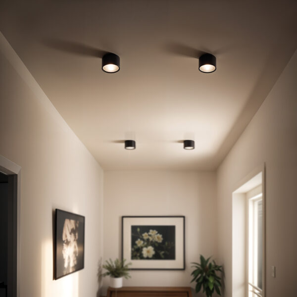 Halogenové LED stropní svítidlo GX53, černé | 82mm - Image 8