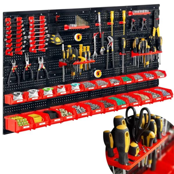 Dílenská stěna na nářadí HM-580, 128x76cm | Humberg je praktický organizační panel, který vám pomůže udržet pořádek v dílně.