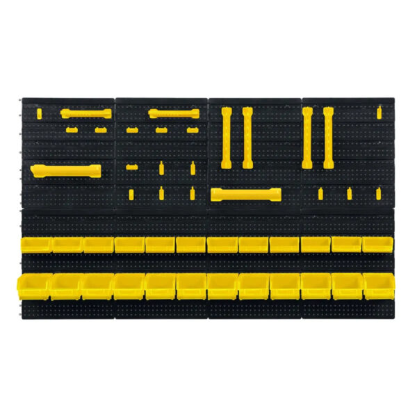 Dílenská stěna na nářadí HM-580, 128x76cm, žlutá | Humberg - Image 3
