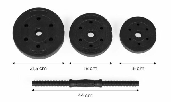 Sada nastavitelných činek | 2x10kg - Image 2