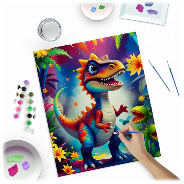 Malování podle čísel, 40x50cm, dinosaurus | Massido - Image 3