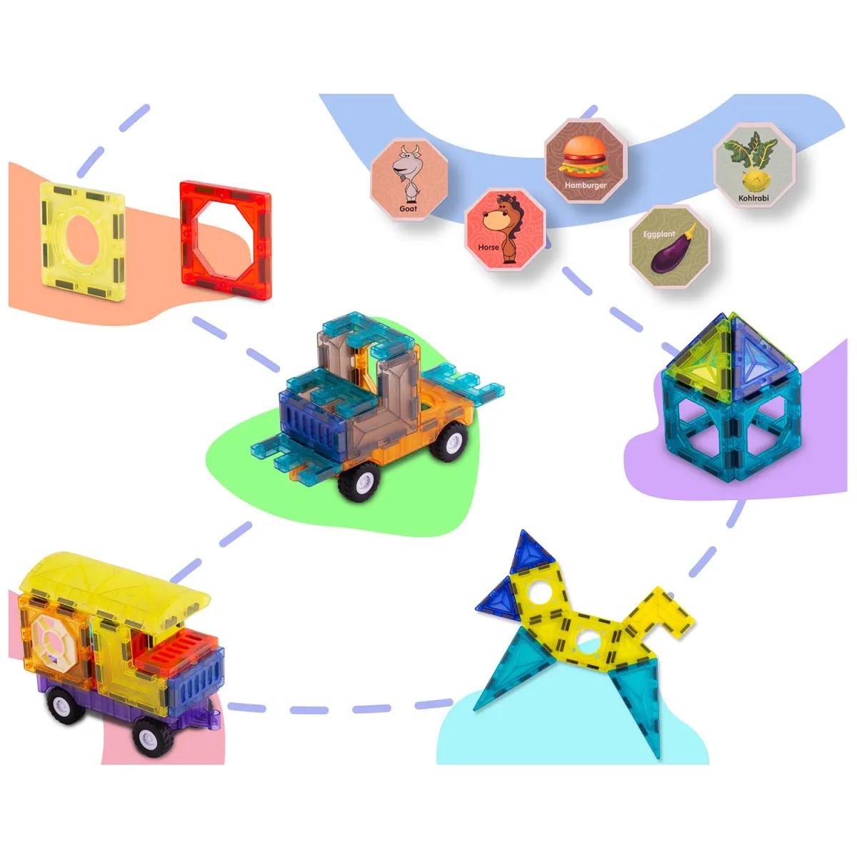 Magnetická stavebnice RK-782, 71ks | Ricokids - Image 5