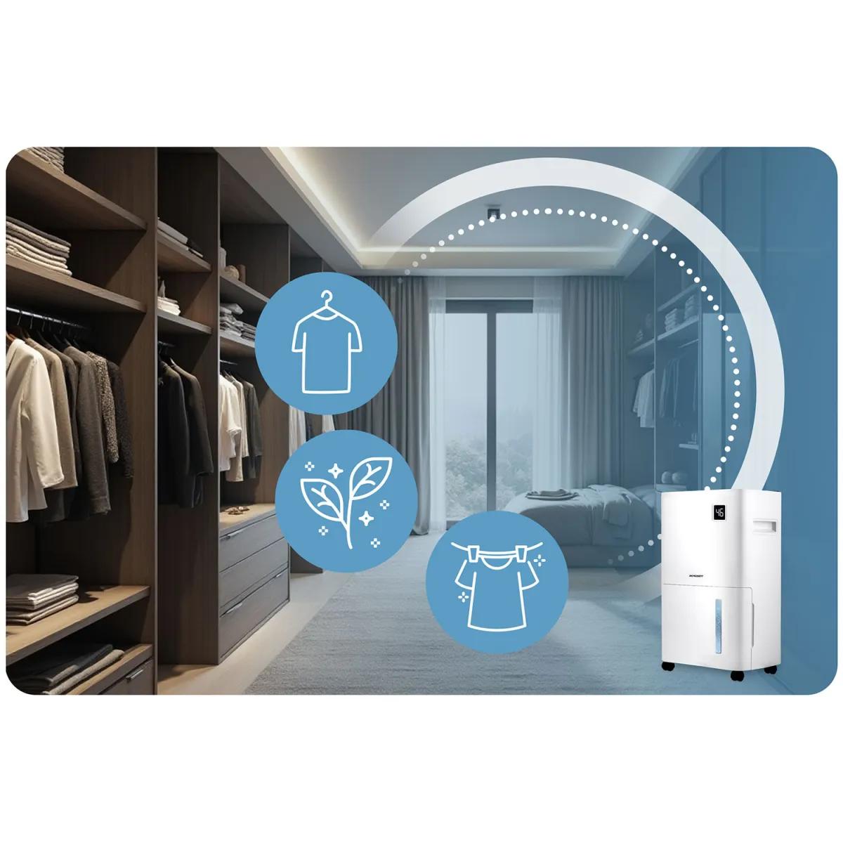 Odvlhčovač vzduchu BD-534, 365W, bílý | Berdsen - Image 8