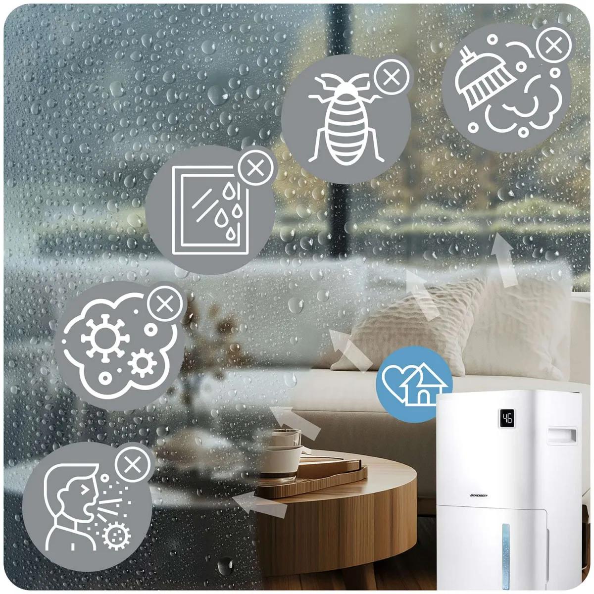 Odvlhčovač vzduchu BD-534, 365W, bílý | Berdsen - Image 9