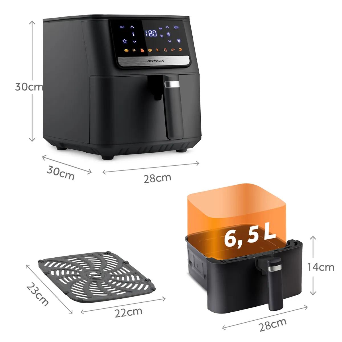 Beztuková fritéza BD-662, 1700W, černá | Berdsen - Image 2